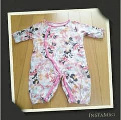 □さーこ様専用 長袖ミニーロンパ**❥❥のサムネイル