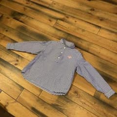 DANTON ダントン ギンガムチェック ショールカラー プルオーバー シャツのサムネイル