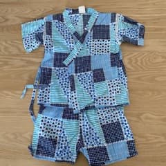 甚平 キッズ　男の子 100cm ブルーのサムネイル