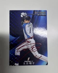 2017プロ野球カード 大谷翔平 赤サイン入り - メルカリ