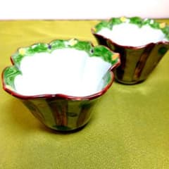 骨董 小鉢 花型 輪花 銀 グリーン 皿 レア ボウル 2枚 骨董 小鉢 花型 輪花 銀 グリーン 皿 レア ボウル 2枚 - メルカリ