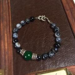 銀+天然石ブレスレット[新品]オリジナルアクセサリーのサムネイル