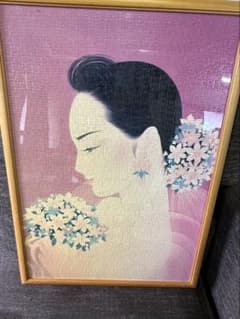 希少・廃盤】鶴田一郎 ジグソーパズル 1000ピース 完成品 額縁付き