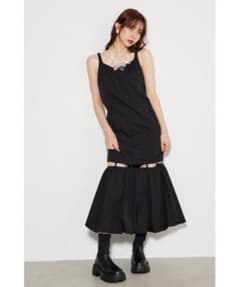 バルーンヘムハングキャミワンピ 黒 riendaのサムネイル