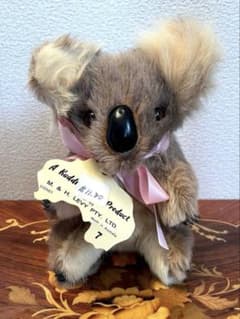 【オーストラリア製】ビンテージ 可愛いコアラ ぬいぐるみ 紙タグ付 モヘア調のサムネイル
