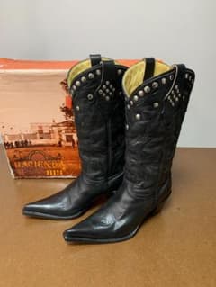 靴 HACIENDA 3201 LADY BOOTS BLACK CRISTAL 7 HACIENDA 3201 LADY BOOTS BLACK CRISTAL 7 - メルカリ