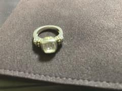 LAGOSリング シルバー925 K18ゴールドホワイトトパーズsize11.5のサムネイル
