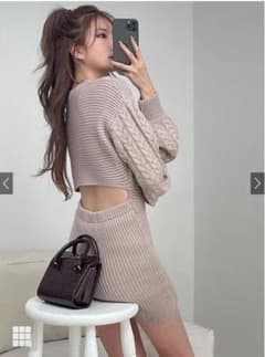 GRL　バックレイヤードハイネックニットトップスのサムネイル