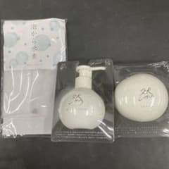 長寿の里 よかせっけん 洗顔料 4本セット 泡立てネット付 長寿の里 然 よかせっけん&クレンジングセット 泡立てネット付き