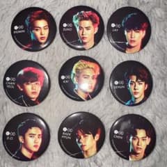 EXO 缶バッジ セブンイレブン特典 セットのサムネイル