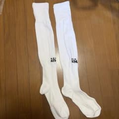 【新品.未使用】ATHLETA サッカー ストッキング ホワイト 25-27のサムネイル