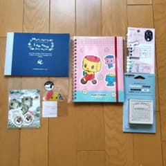문방구 세트 후에키군 노트 스탬프 인감