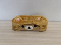 초희소 리락쿠마 더 한가로이 고양이 테마 봉제인형 트레이