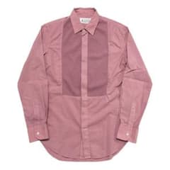 Maison Margiela ⑩ 比翼 ドレスシャツ ピンク 長袖 マルジェラ - メルカリ