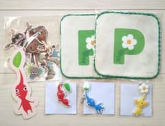 ピクミン どこでもチャーム ミニタオル スプラステッカー セット