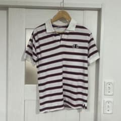 Champion ストライプ ポロシャツ Lサイズのサムネイル