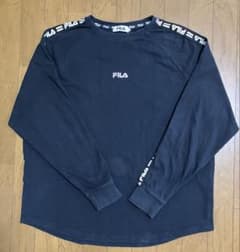 FILA 長袖Tシャツ　ブラック Mサイズ