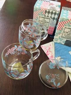 CELEC  teaストレーナー付きガラスカップセットのサムネイル