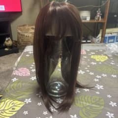 セミロングストレート コスプレウィッグ ブラウンのサムネイル