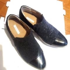 グリッター スリッポン 黒のサムネイル