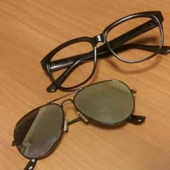 H&M　エイチアンドエム　メンズ　サングラス　ミラー　ディアドロップのサムネイル