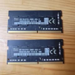 SK hynix DDR4 ノートPC用メモリ 4GB 2枚セット SK hynix ノートPC用メモリ 4GB 2枚セット - メルカリ