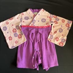 PUFF Z KIDS 花柄ベビー着物 80のサムネイル