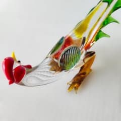 ガラス製 鶏のオプジエ - メルカリ