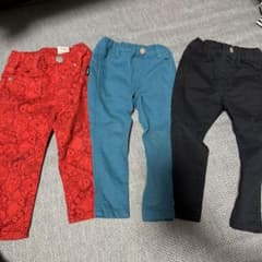 赤 青 黒 ボトムス 3点セットのサムネイル