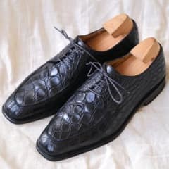 極希少Salvatore Ferragamoフェラガモクロコダイルダービー6EE - メルカリ
