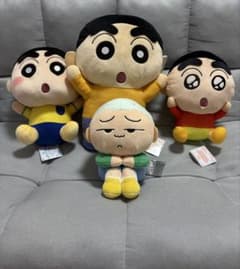 크레용 신짱 신짱 마사오 봉제인형 총 4장 세트