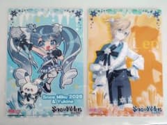 하츠네 미쿠 SNOW MIKU 2025 클리어 비주얼 포스터