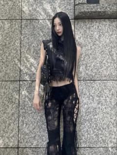 パンツ theredthread S lace up leggings cocoon S lace up leggings cocoon THEREDTHREAD - メルカリ