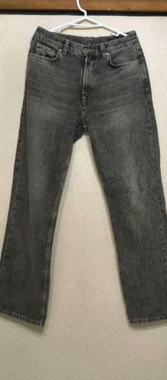 ZARA デニムパンツ グレー EUR38 ストレート 美脚 シンプル 人気のサムネイル