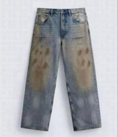 完売品⭐︎ZARA ヴィンテージ加工 バギーフィットジーンズ EU36（JP29