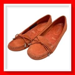 【美品】ロックポート (23.5) モカシン ローファー フラット パンプス