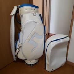 キャディバッグ　J.LINDEBERG　3点式ショルダーベルト　レア　高級のサムネイル