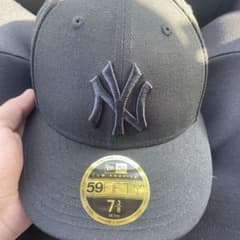 即日発送　 New Era 59FIFTY ブラック キャップ 7 3/8のサムネイル