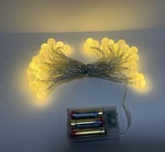 LEDボールライト ストリングライト 電池式(新品電池付き)のサムネイル