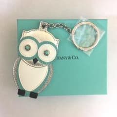 {Tiffany}新品★キュートなフクロウ★レザーキーホルダーのサムネイル