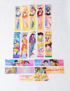 [Excellent Condition] Pretty Guardian Sailor Moon Tanabata Stickers (15 pieces) Retro