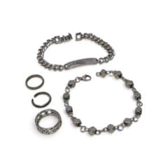 メンズ アクセサリー 5点セット ブレスレット リングのサムネイル