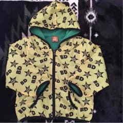 黄色&中フリース緑 ナイロンパーカー   着用回数少し！！傷無し！記名無し！のサムネイル