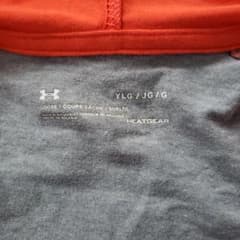 UNDER ARMOUR パーカー オレンジ/グレー YLGのサムネイル