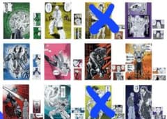 刃牙一番くじ　F賞クリアファイル&ステッカーセット10種　セミコンプ