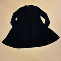 Rene basic ルネ 黒 ロングカーディガン 薄手 - メルカリ