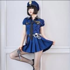 美品✨ミニポリス コスチューム コスプレ ワンピース 手錠 銃 ネクタイ 帽子のサムネイル