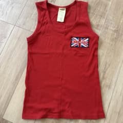 R-LONDON 赤 タンクトップ L インストラクター ダンス フィットネスのサムネイル