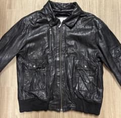 WILSONS LEATHER ブラックレザージャケット XLのサムネイル