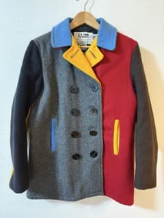 ショット SCHOTT ピーコート クレイジーパターン L ビンテージ - メルカリ